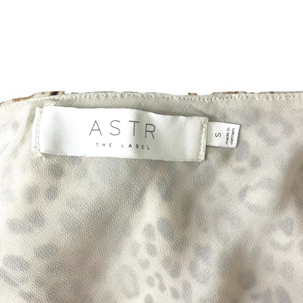 ASTR Bodysuit Womens Small Cheetah Leopard Animal Sexy Feminine Mob Wife - Picture 12 of 14